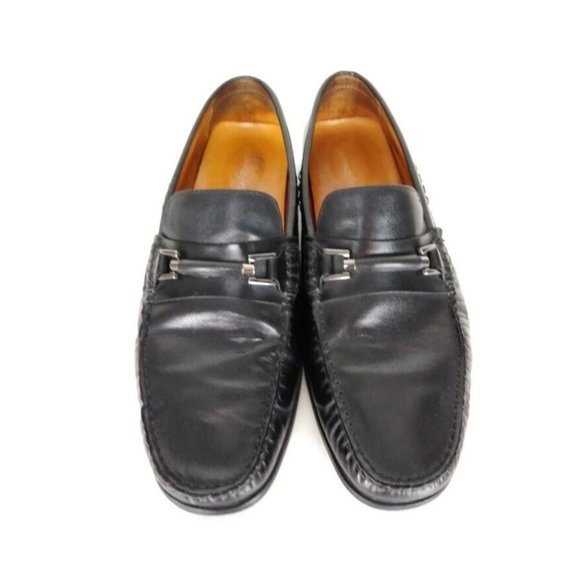 Donald Pliner Imari Black Leather Moccasin‎ Driving Loafer Size 10.5M S72-8 main image 6